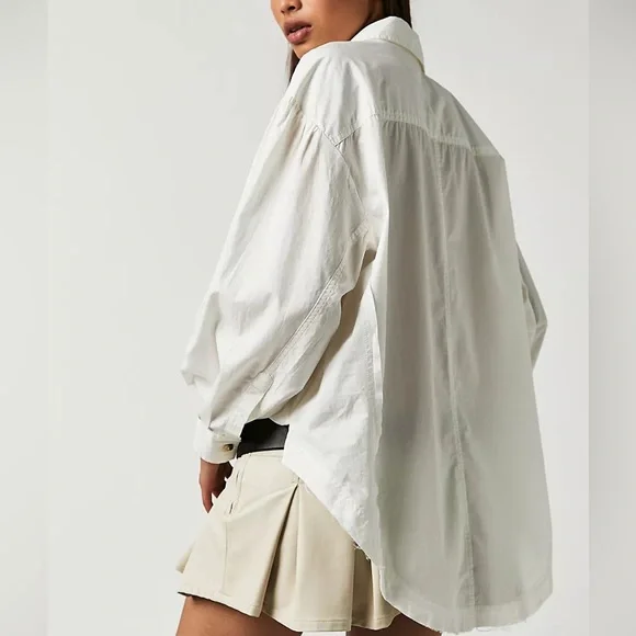 ✨HPx2✨ NWTS FP POPLIN TOP (M) - Picture 4 of 11